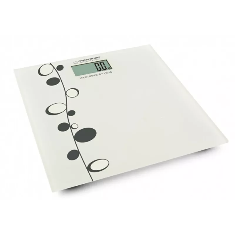 Báscula de baño Esperanza Zumba EBS005 - electrónica, 180 kg, cristal blanco