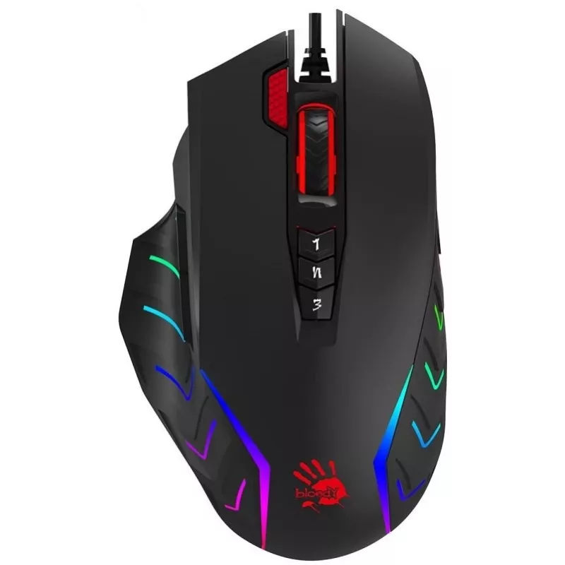 Ratón A4Tech Bloody J95S Stone negro USB (Activado) A4TMYS47300