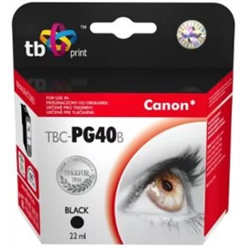 Tinta TBC-PG40B (Canon PG-40) negra remanufacturada