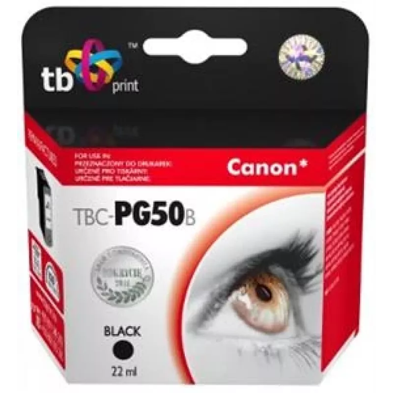 Tinta TBC-PG50B (Canon PG-50) negra remanufacturada