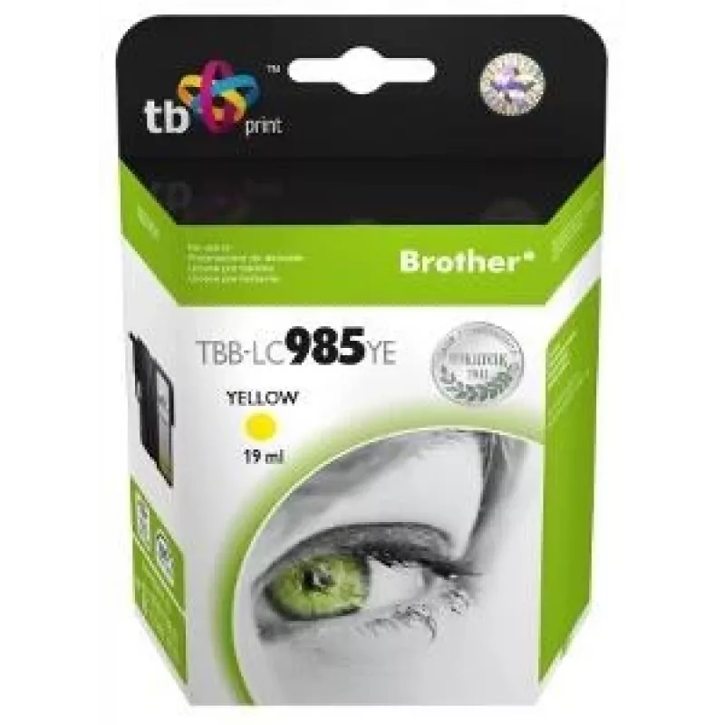 Cartucho de tinta TB compatible S Brother LC 985 YE 100% N