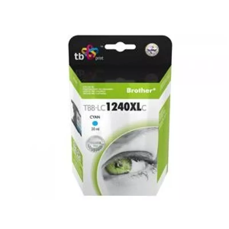 TB cartucho de tinta compatible para Brother LC1240XL, cian (TBB-LC1240XLC)
