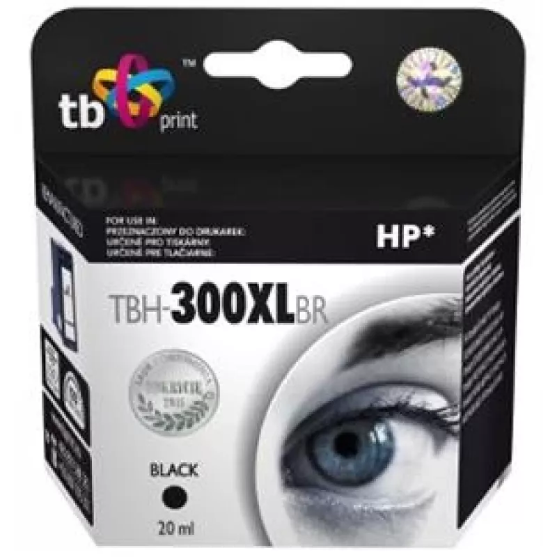 Tinta para HP DJ F2420 negra remanufacturada TBH-300XLBR