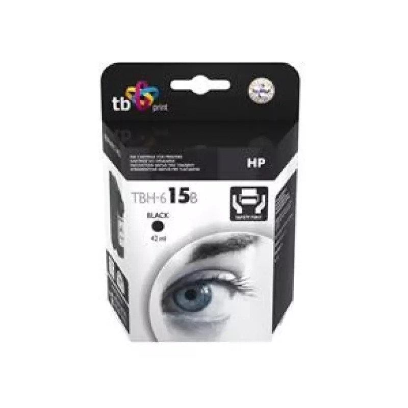Tinta TBH-615B (HP n.º 15-C6615DE) negra remanufacturada