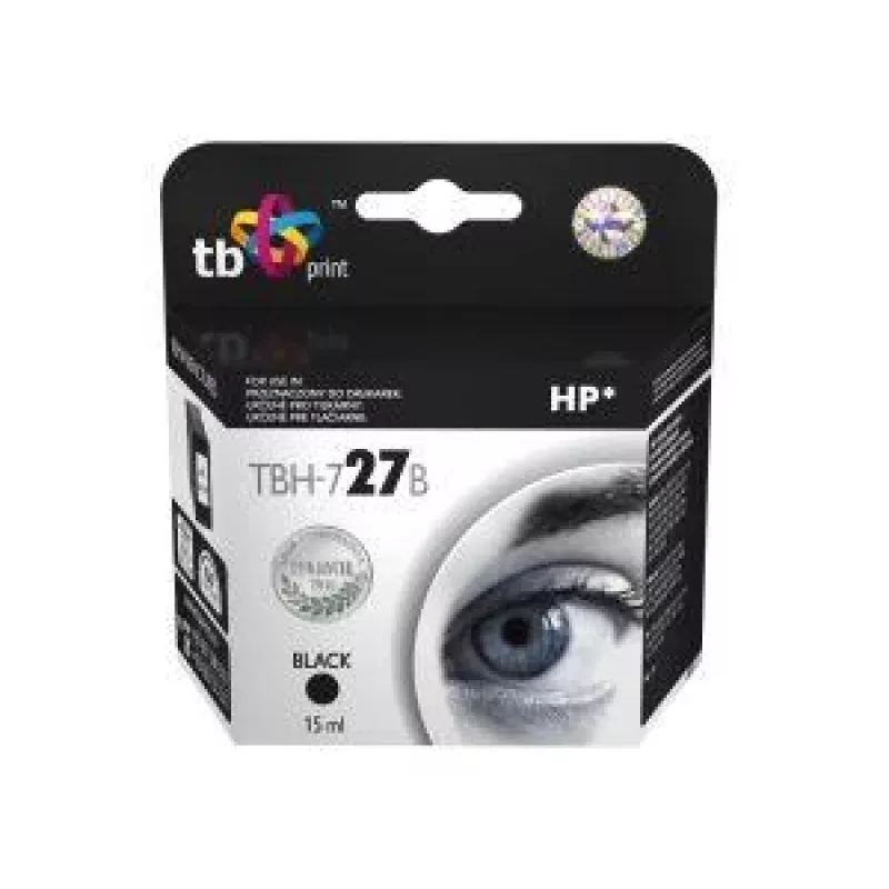 Tinta TBH-727B (HP n.º 27-C8727A) negro remanufacturada