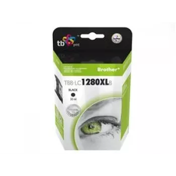 Cartucho de tinta TB compatible S Brother LC 1280XLBK 100%N