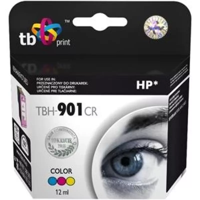 Tinta HP OJ J4580 color remanufacturada TBH-901CR