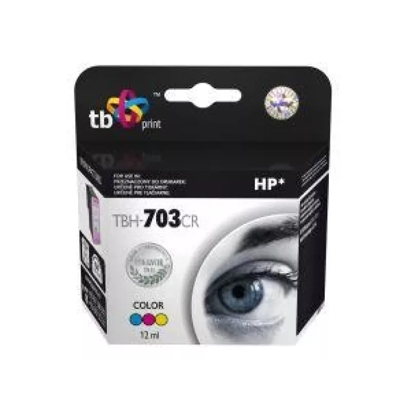 Tinta HP DJ D730/F735 color remanufacturada TBH-703CR (HP n.º 703 CD888AE)