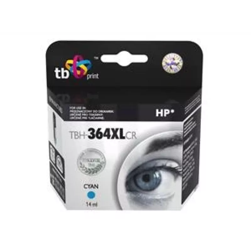 Cartucho de tinta TB comp. S HP CB323EE (n.º 364), TBH-364XLCR, cian