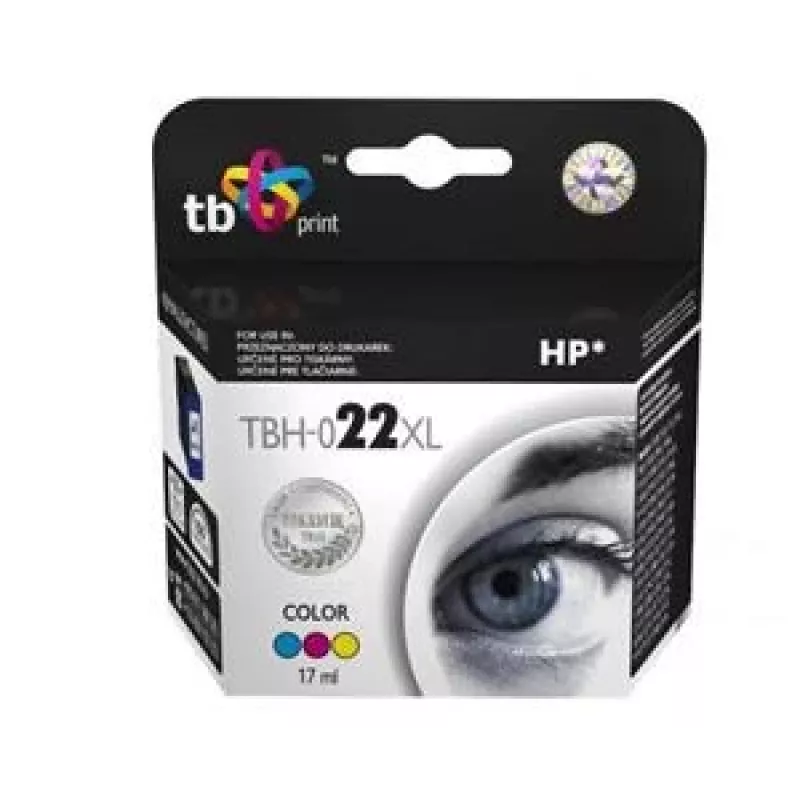 Tinta TBH-022XL (HP n.º 22 - C9352AE) color remanufacturada