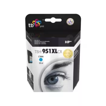 Tinta para HP OJ Pro 8100 cian remanufacturada TBH-951XLCR