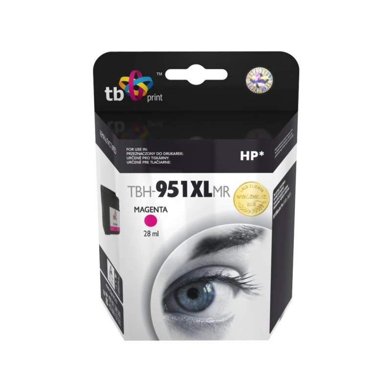 Tinta para HP OJ Pro 8100 magenta remanufacturada TBH-951XLMR
