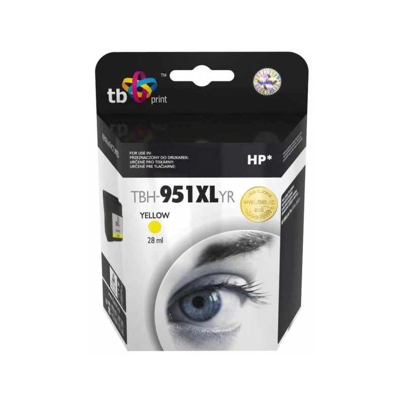 Cartucho de tinta TB compatible con HP CN048AE amarillo, Ref.