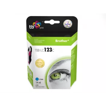 Cartucho de tinta compatible con Brother LC123C 100% nuevo