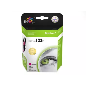Cartucho de tinta compatible con Brother LC123M 100% nuevo