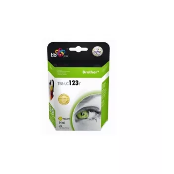 Cartucho de tinta compatible con Brother LC123Y 100% nuevo