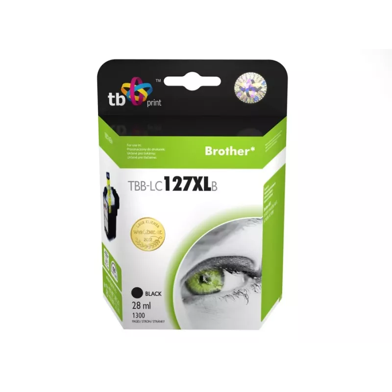 Cartucho de tinta compatible con Brother LC127XLB 100% nuevo