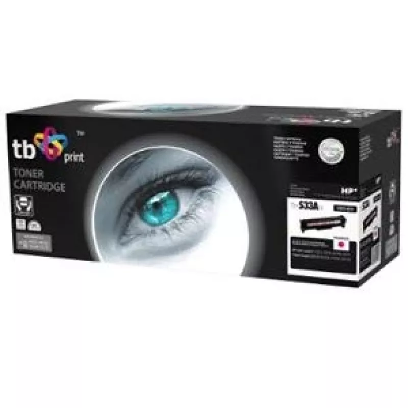 Tóner TB compatible con HP CC533A, 100 % nuevo, magenta