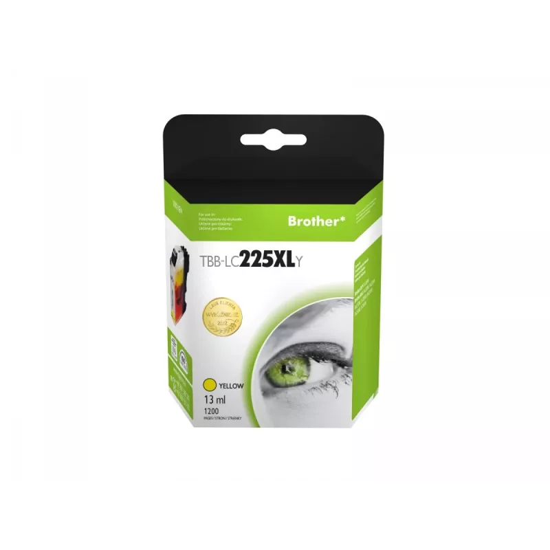 Cartucho de tinta TB compatible con Brother LC225XL amarillo nuevo