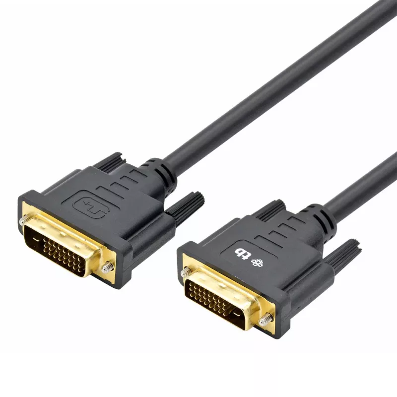 Cable TB MM DVI 24 + 1 de 1,8 m, negro, dorado (AKTBXVD24DVI18B)