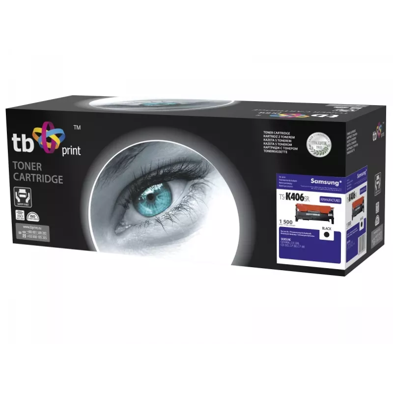 Tóner TB compatible con Samsung CLT-K406S, negro, 1500, rem.
