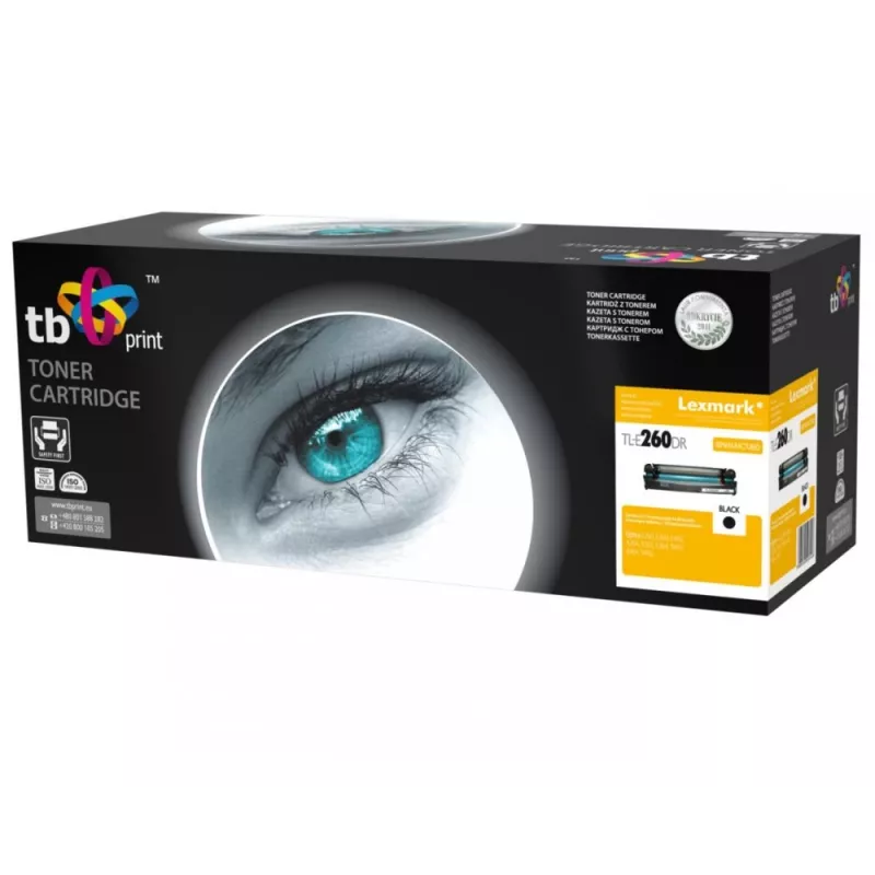 TB Print TL-E260DR tambor regenerado para Lexmark E260, negro, 30 000 páginas