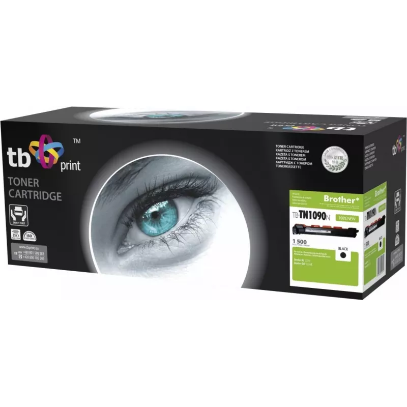 Tóner TB compatible con Brother TN1090N, BK, nuevo