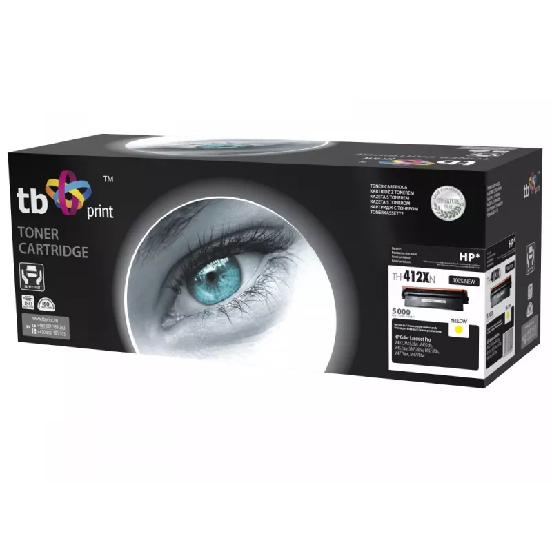 Tóner TB compatible con HP CLJ M452/477, Amarillo, Nuevo.