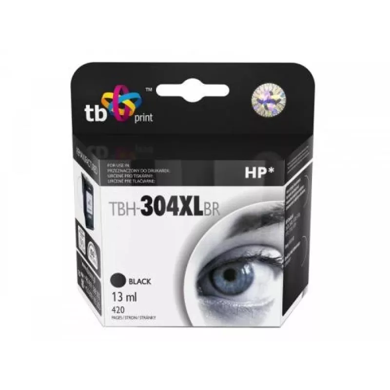 Tinta compatible para HP DJ 3700, Bk remanufacturada, 13 Ml