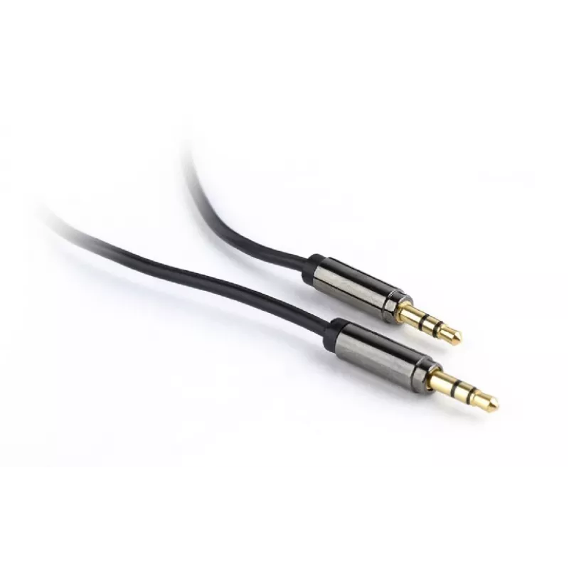 Gembird CCAP-444-1M Cable de audio 3,5 mm negro (CCAP-444-1M)