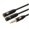 Adaptador TB divisor mini jack de 3,5 mm 1x conector macho de 3,5 mm a 2x conector hembra de 3,5 mm, modelo AKTBXAJ0P2J030B