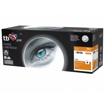 Tóner TB compatible con OKI B412/B432, negro, nuevo 412AN