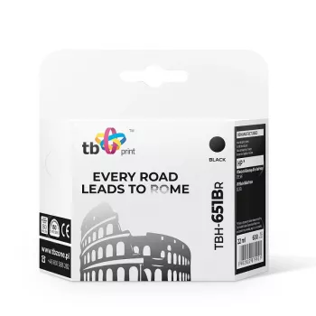 Tinta para HP DJ 5575 TBH-651BR negro reacondicionada