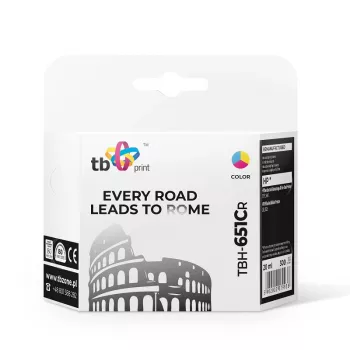 Tinta para HP DJ 5575 TBH-651CR color reacondicionada