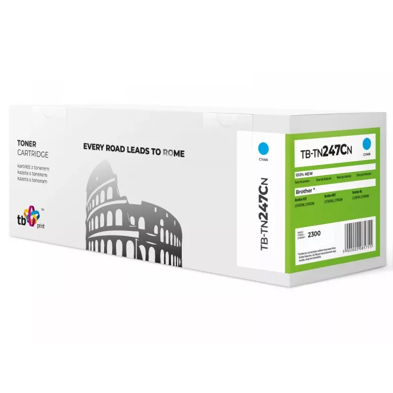 Tóner TB Compat. S Brother TN247C, TB-TN247CN CY 100% nuevo