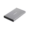 Caja externa HDD/SSD NATEC Rhino GO — 2,5 pulgadas SATA, 9,5 mm, USB 3.0, aluminio, gris, hasta 4 TB