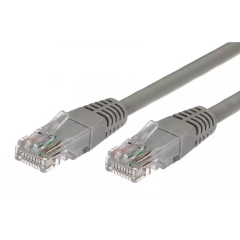 Cable de red cat.6 RJ45 UTP 1 m. Gris
