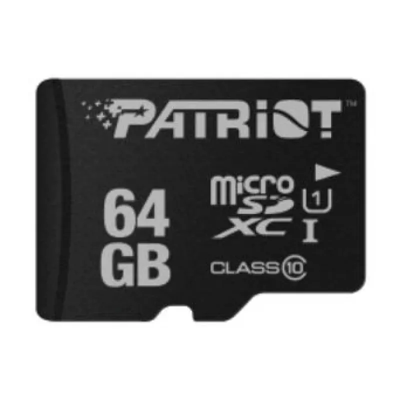 Tarjeta de memoria PATRIOT MicroSDXC 64GB UHS‑I Class 10 U1 80MB/s (PSF64GMDC10)
