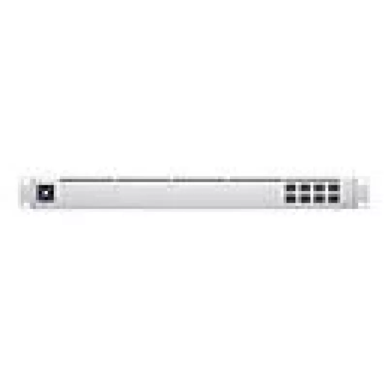 Switch de red gestionado L2 UBIQUITI USW-Aggregation — 8 ranuras SFP+, soporte 10G, sin ventilador, rack 1U, plateado