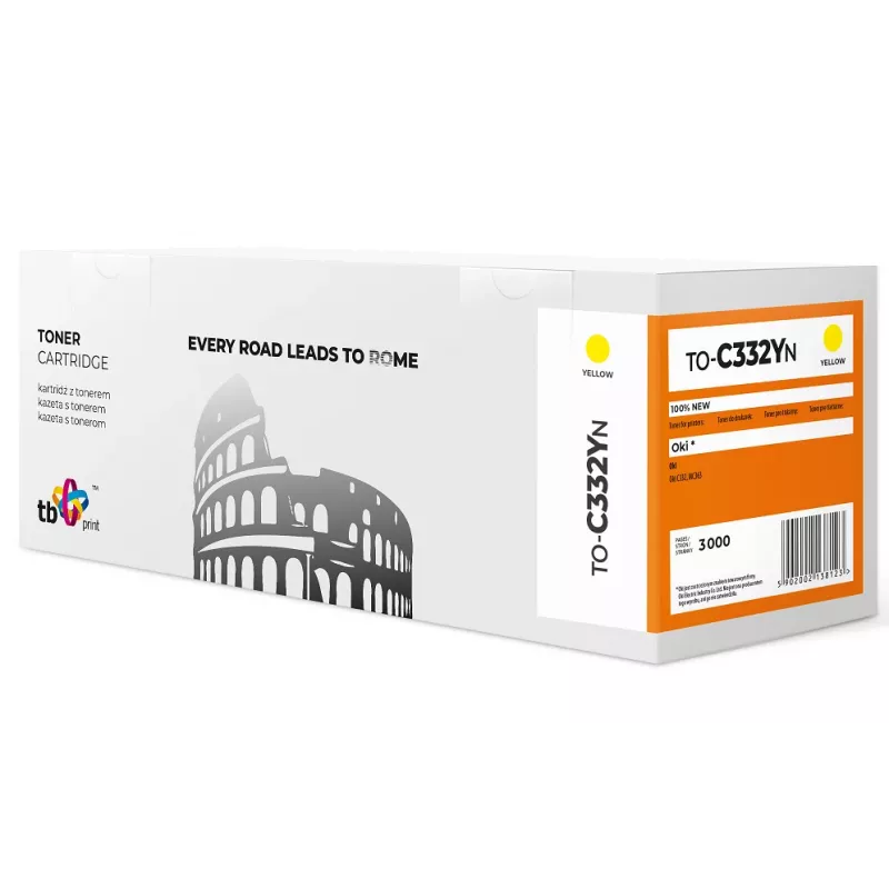 Tóner TB compatible con OKI C332 to-C332YN YE