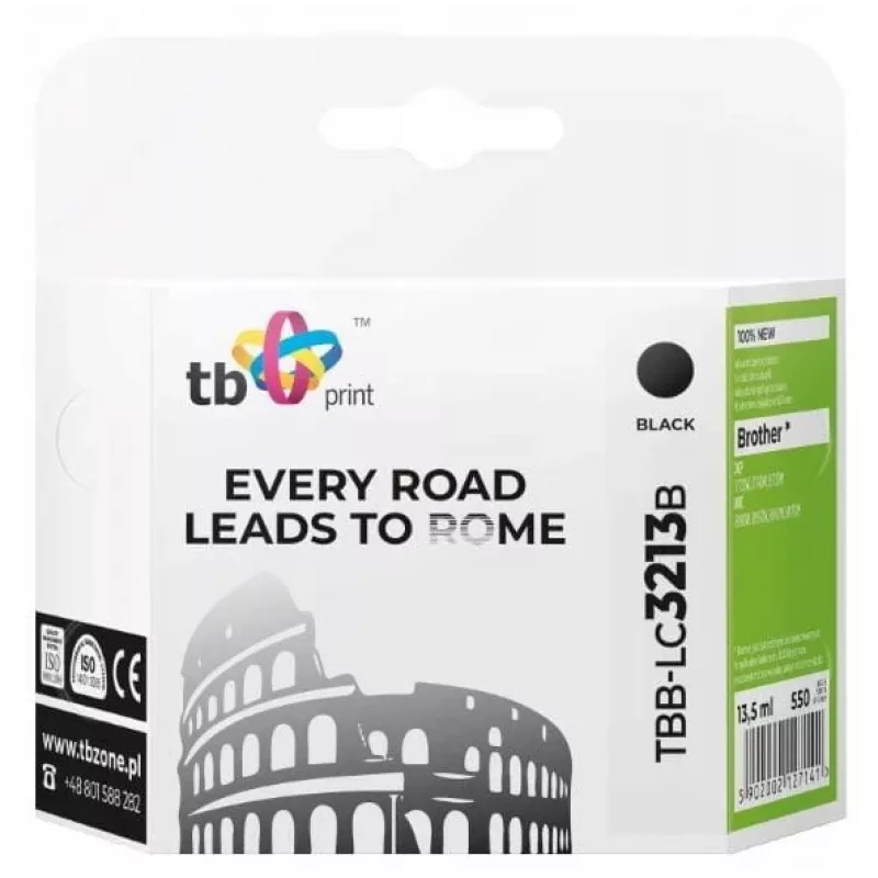 Cartucho de tinta TB Compat. S Brother TBB-LC3213B BK