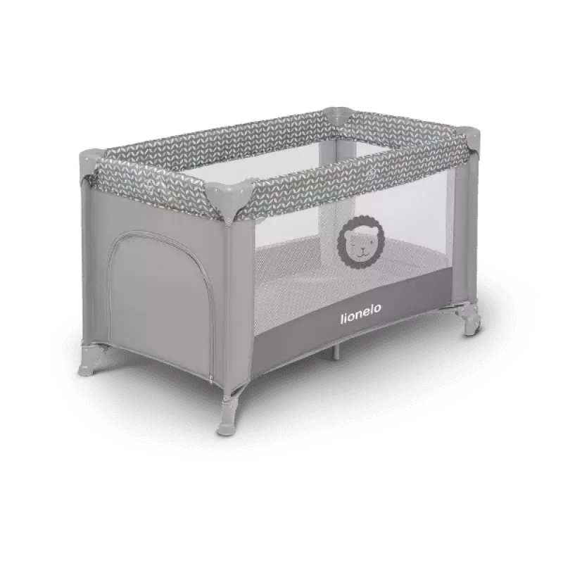 Lionelo Stefi Concrete Multicolor - Cuna de viaje 2 en 1