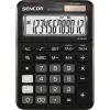 Calculadora SENCOR SEC 372BK LCD de 12 dígitos calculadora de sobremesa básica, alimentación por pilas