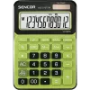 Calculadora de sobremesa SENCOR SEC 372GN LCD de 12 dígitos, operaciones básicas, alimentación solar y por pilas