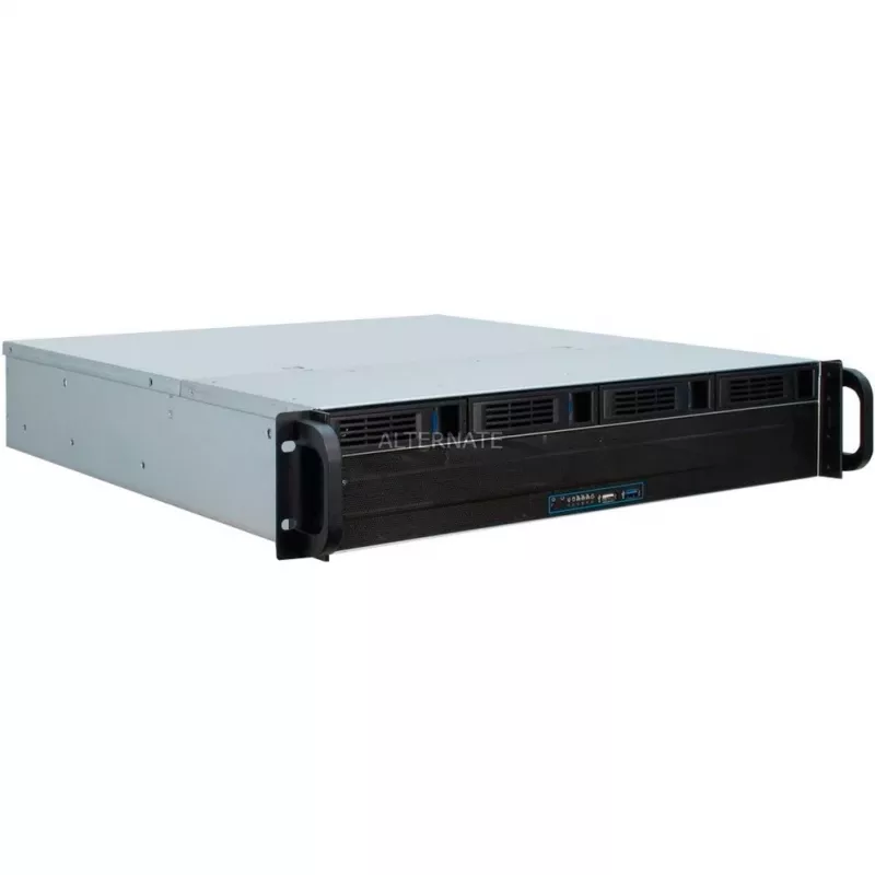 Caja de servidor Inter-Tech 2U 2404L rack negro, gris