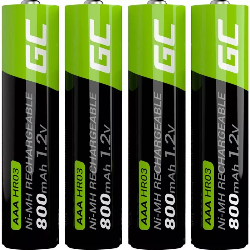 Batería recargable Green Cell GR04 AAA NiMH 1,2 V 800 mAh 4 uds.