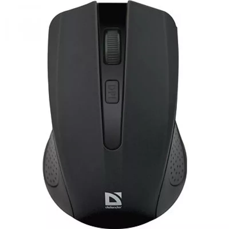 Ratón RF inalámbrico DEFENDER Accura MM-935 — óptico 1600 DPI, ambidiestro, 3 botones, receptor USB, negro
