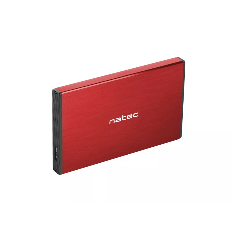 Caja externa HDD NATEC RHINO GO (USB 3.0, 2.5, RED)