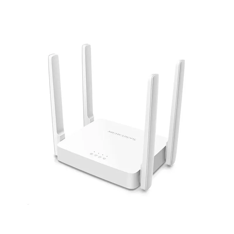 Router de sobremesa MERCUSYS AC10 Dualband 2,4/5 GHz Wi‑Fi 5, 4 antenas externas, 1x Fast Ethernet (WAN/LAN)