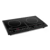 Esperanza EKH008 placa de cocina, negra, encimera, placa de inducción por zonas, 2 zonas